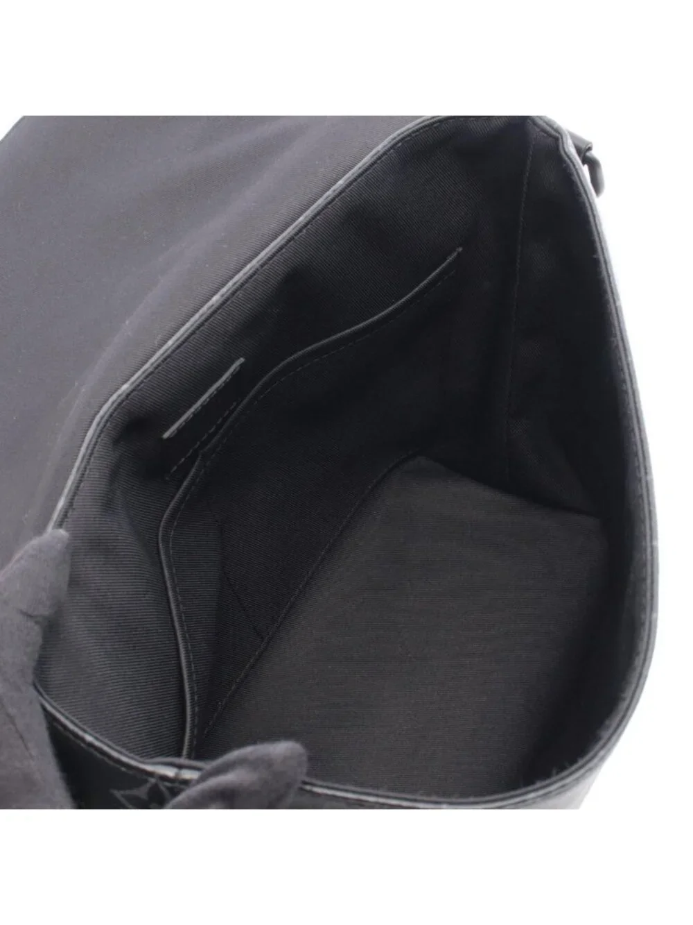 Louis Vuitton Shoulder Bag Saumur Messenger Noir Black Canvas